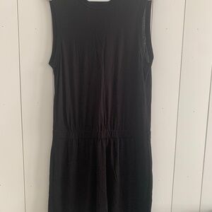 ALC black jersey dress with pockets and back cutout Small